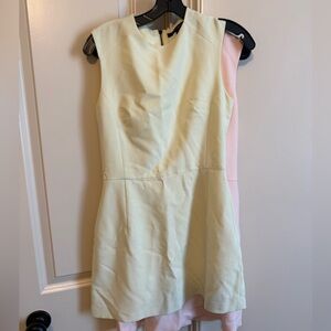 French Connection Mini Dress Size 6, light yellow